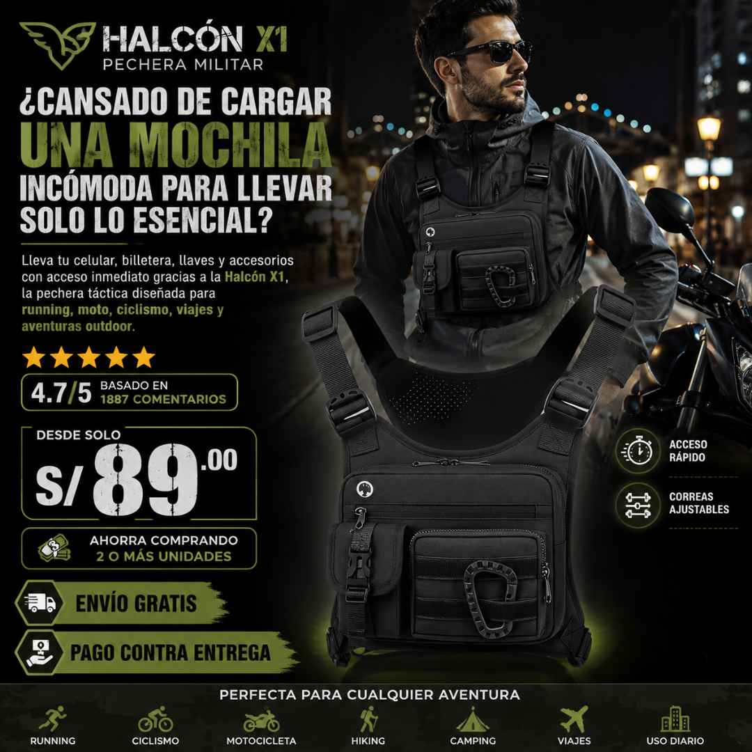 Halcón X1 - Pechera Militar