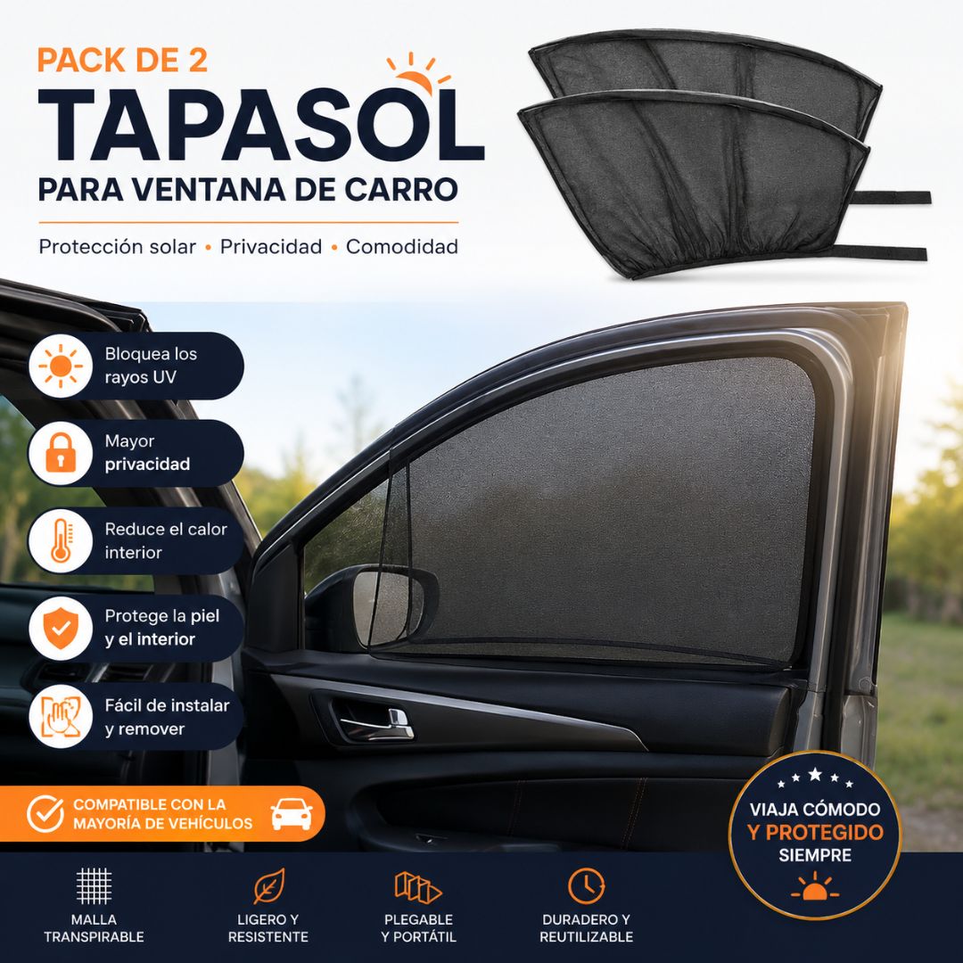 Pack de 2 Tapasol Para Ventana de carro