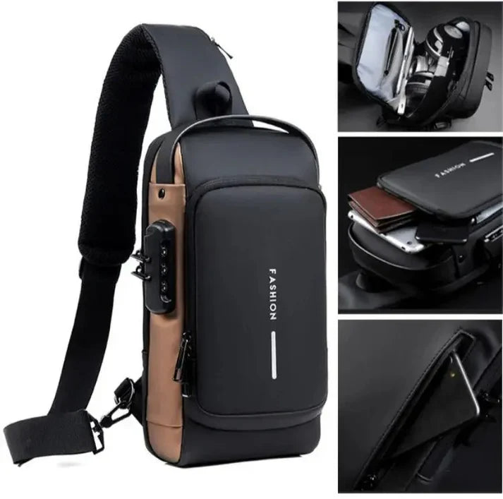 MORRAL ANTIRROBO + AUDÍFONOS DE REGALO