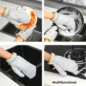 SET X5 PARES DE GUANTES DE LIMPIEZA + SET DE CUCHILLOS DE REGALO