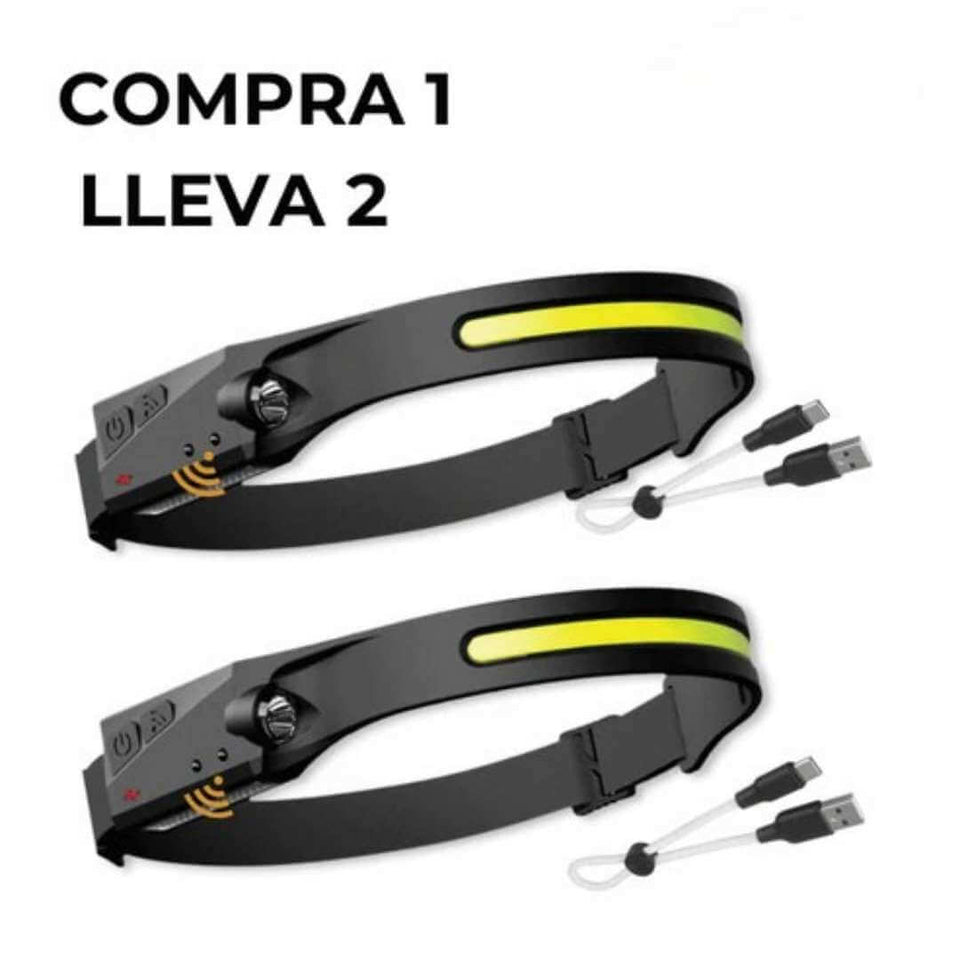 COMPRA 1 LLEVA 2 LINTERNA LED PARA CABEZA