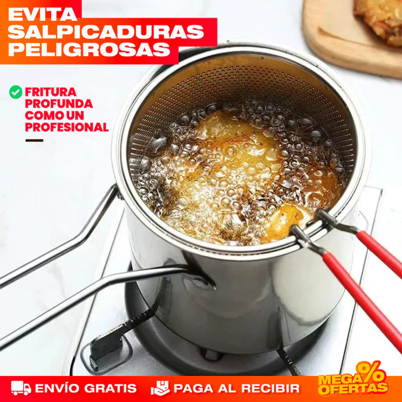 OLLA  FREIDORA MULTIFUNCIÓN 2 EN 1