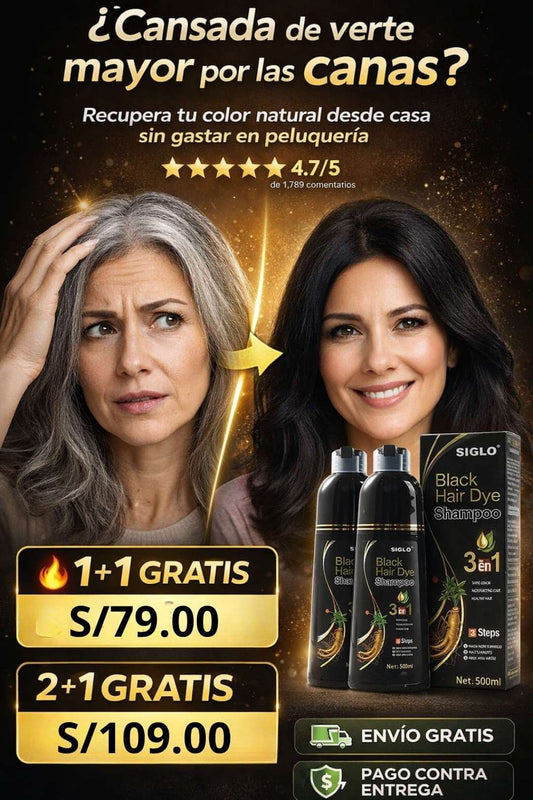 SHAMPOO BLACK HAIR - PAGA 1 LLEVA 2