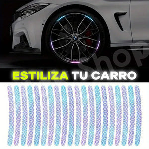 PACK DE 40 REFLECTIVOS PARA RINES DE CARRO O MOTO
