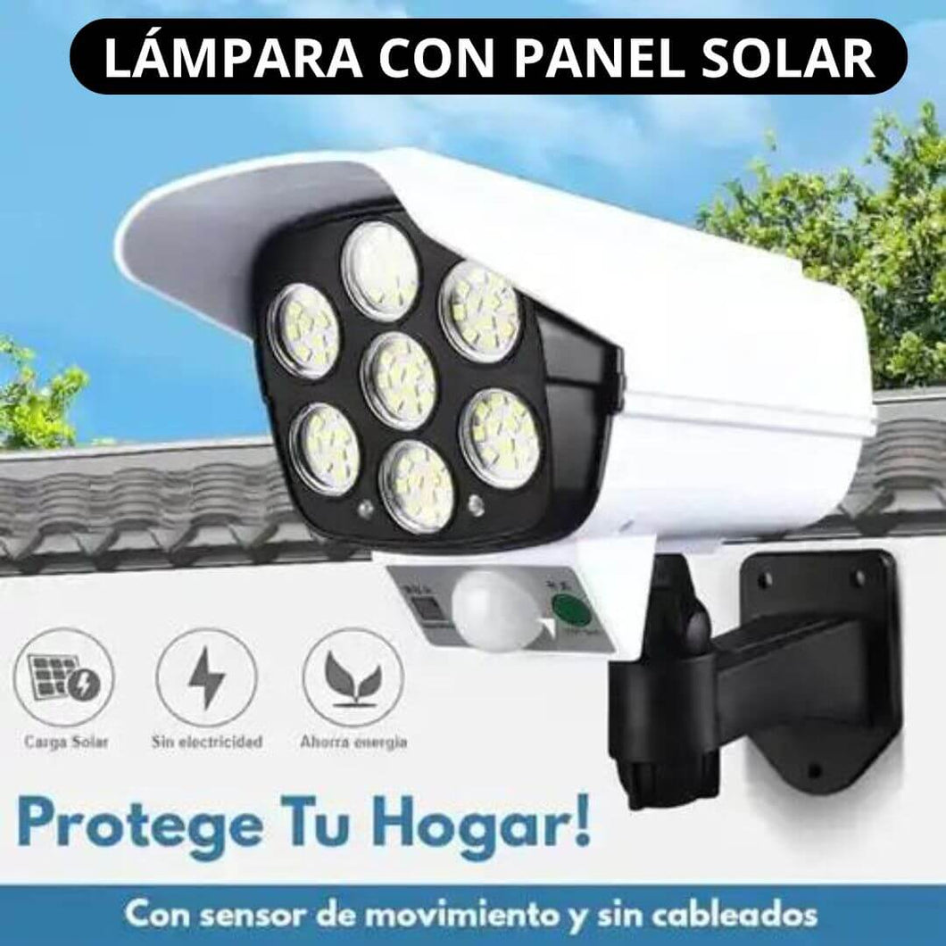 2X1 LÁMPARA SOLAR CON SENSOR TIPO CÁMARA