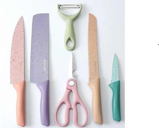 SET DE CUCHILLOS DE COCINA 6 PIEZAS