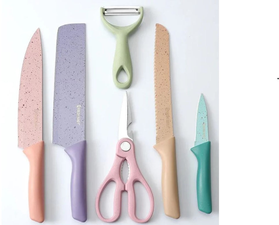 SET DE CUCHILLOS DE COCINA 6 PIEZAS