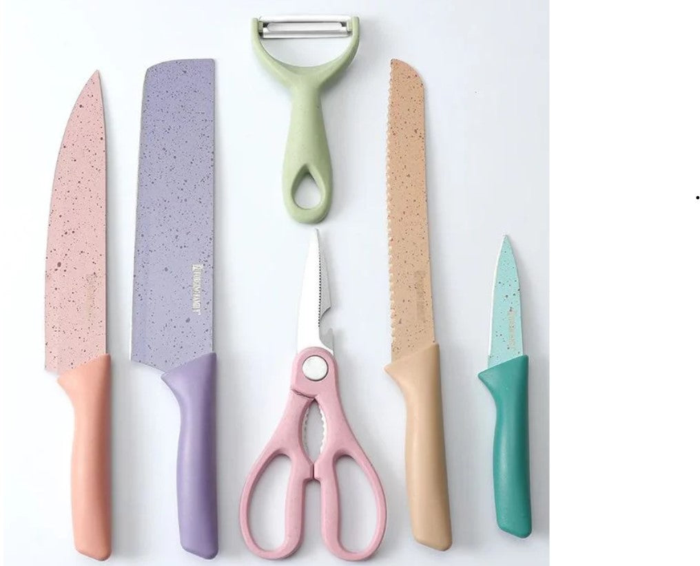 SET DE CUCHILLOS DE COCINA 6 PIEZAS