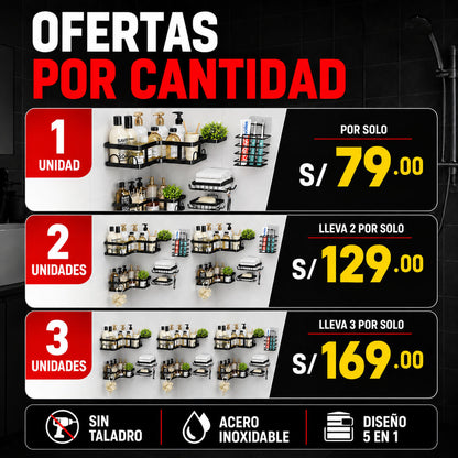 Estantes Organizadores Para Baño 5 en 1
