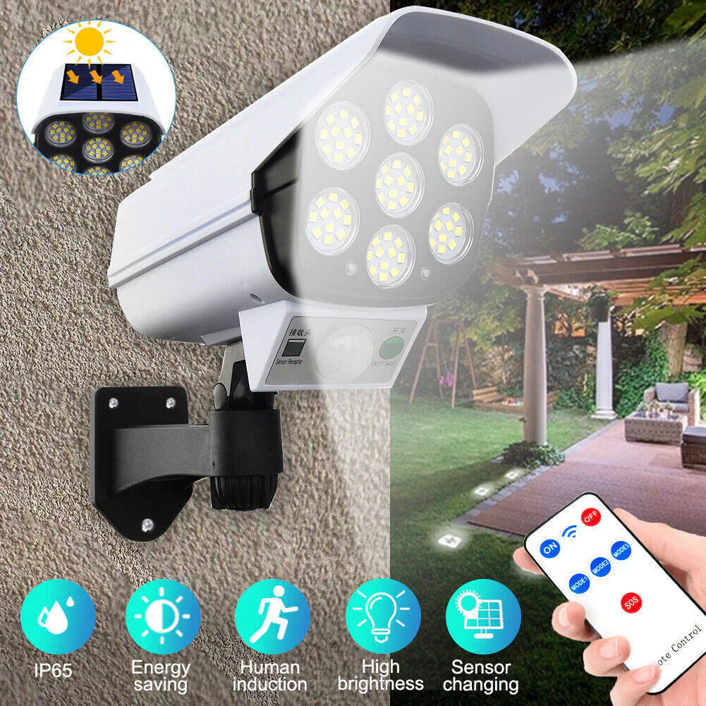2X1 LÁMPARA SOLAR CON SENSOR TIPO CÁMARA